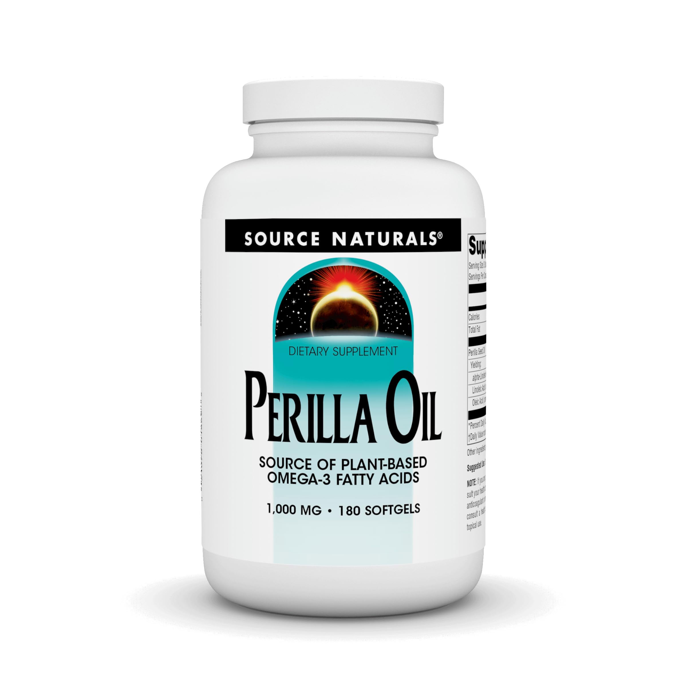 Source Naturals Perilla Oil, 1000 mg - 180 Softgels 180 Count (Pack of 1)