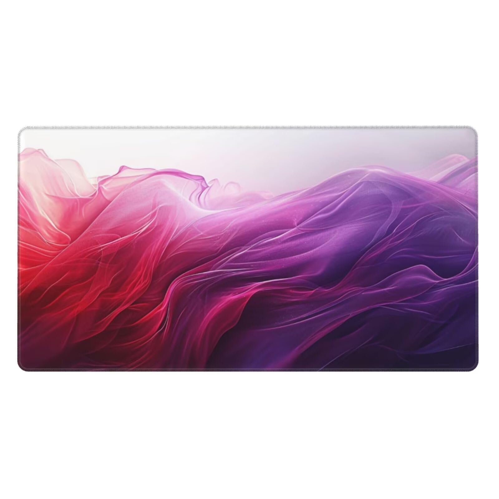 Alfombrilla de Ratón Gaming Grande XXL 1400x600x4mm con Bordes Cosidos, Tela de Micro Tejido, Base Goma Antideslizante y Mouse Pad, para Teclado Jugadores Escritorio, PC, Oficina Lineas Moradas Y6862