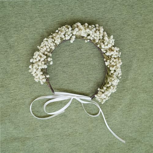 Corona Boho de Flores Secas para Novia miniatura 1