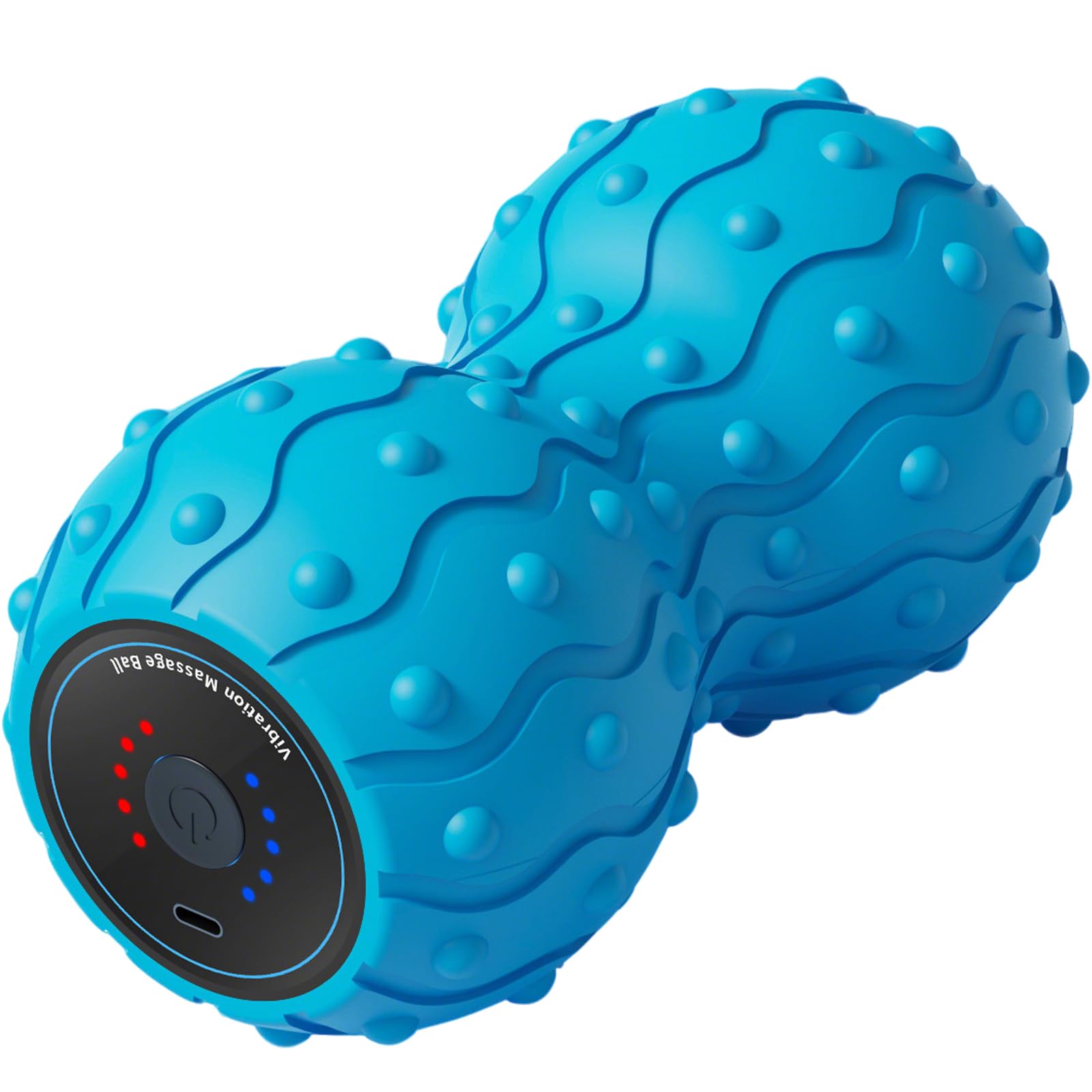 Erdnuss-Massageball, multifunktionaler vibrierender Massageball mit fünf Gängen, Händen, Hinterbeine und anderen Teilen