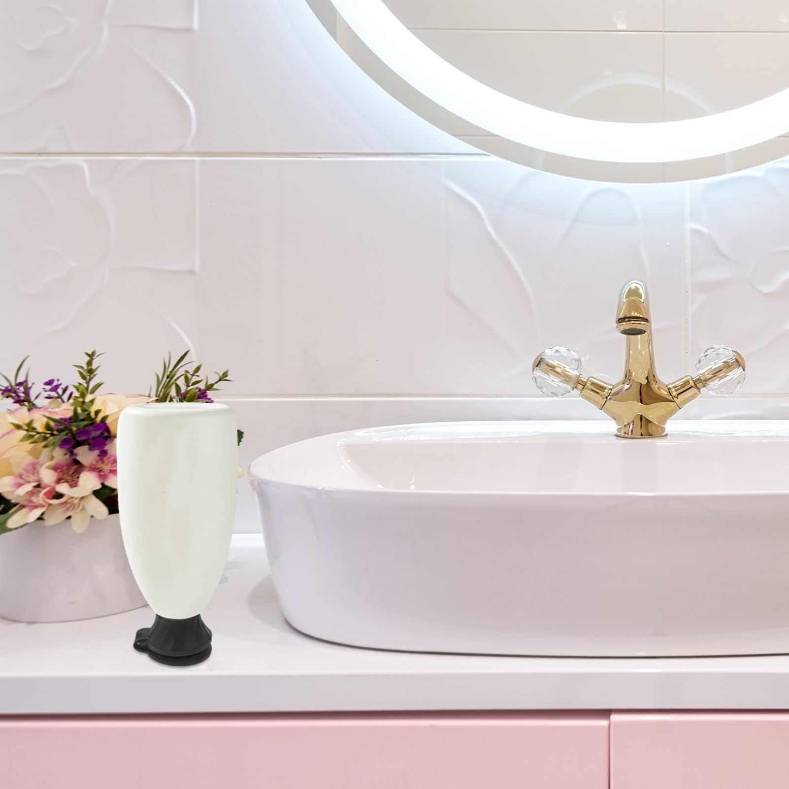 FRCOLOR 12pcs Leak Bottle Caps for Shampoo Shower Gel Dispenser Jar Lids for Bathroom Kitchen Compatible Bottles for Travel Prevents Spills