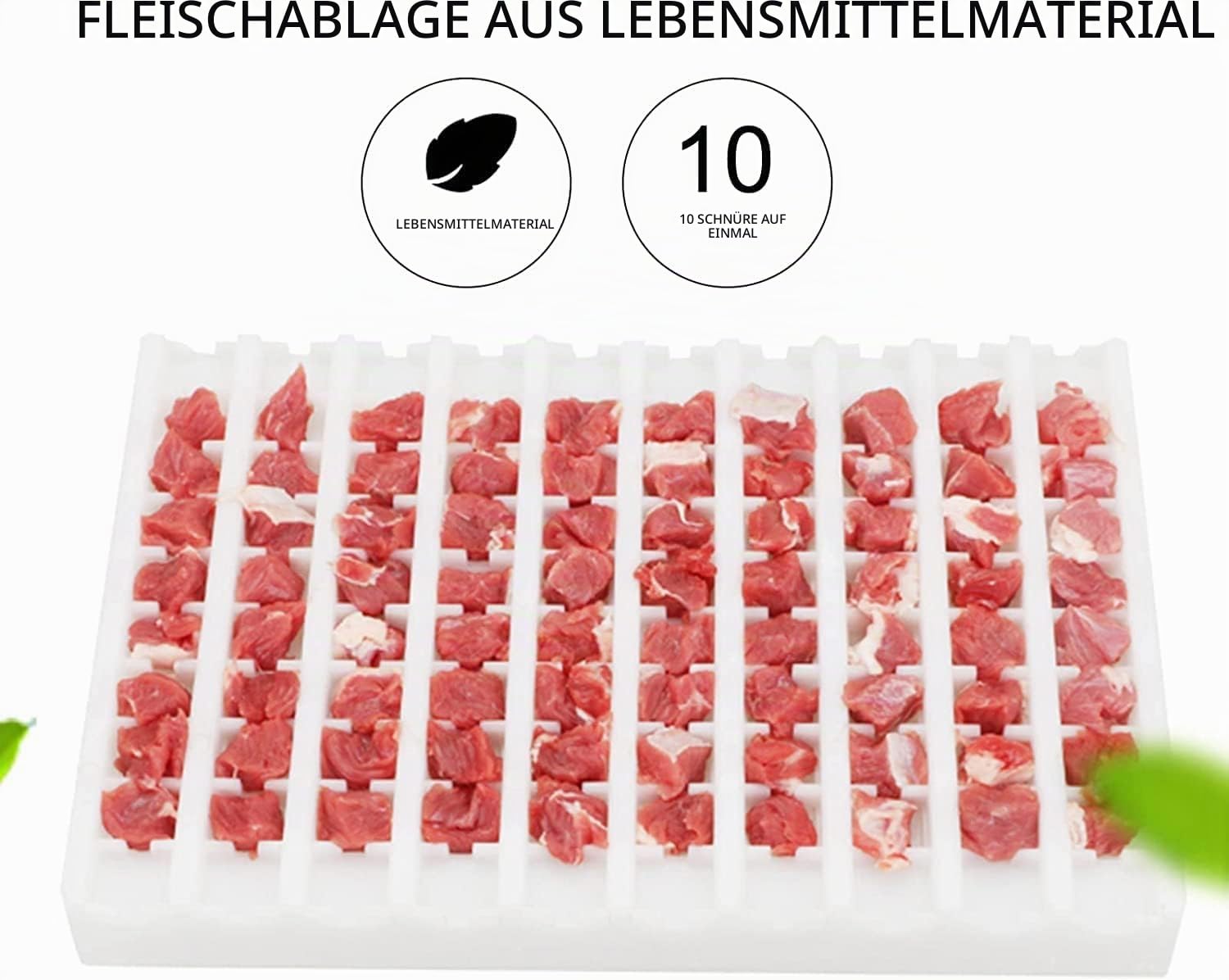 Brochettes à kebab commerciales – Ensemble de brochettes de barbecue en acier inoxydable avec 10 bâtons, parfait pour la maison et les professionnels, idéal pour la viande et les légumes.