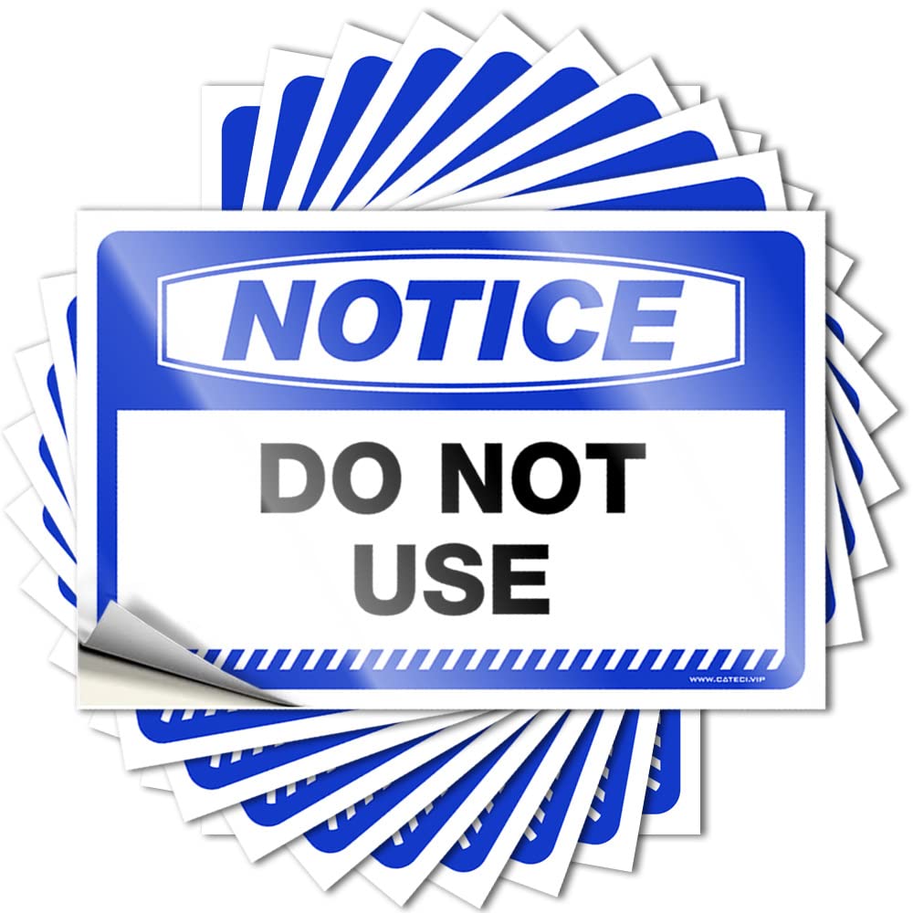 Front Yard Decor Reading Sticker - Notice Do Not Use Removable Decal Bumper Easy Peel for Fall(8X12CM)