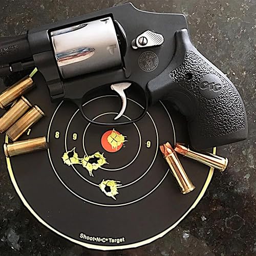 Vista 5 de Crimson Trace LG-105 Lasergrips para Smith & Wesson J-Frame (tope redondo) Revólveres Rosado