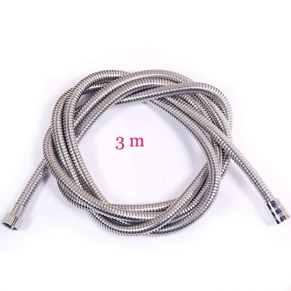 Manguera de ducha flexible anti-torsión en acero inoxidable de 3 metros