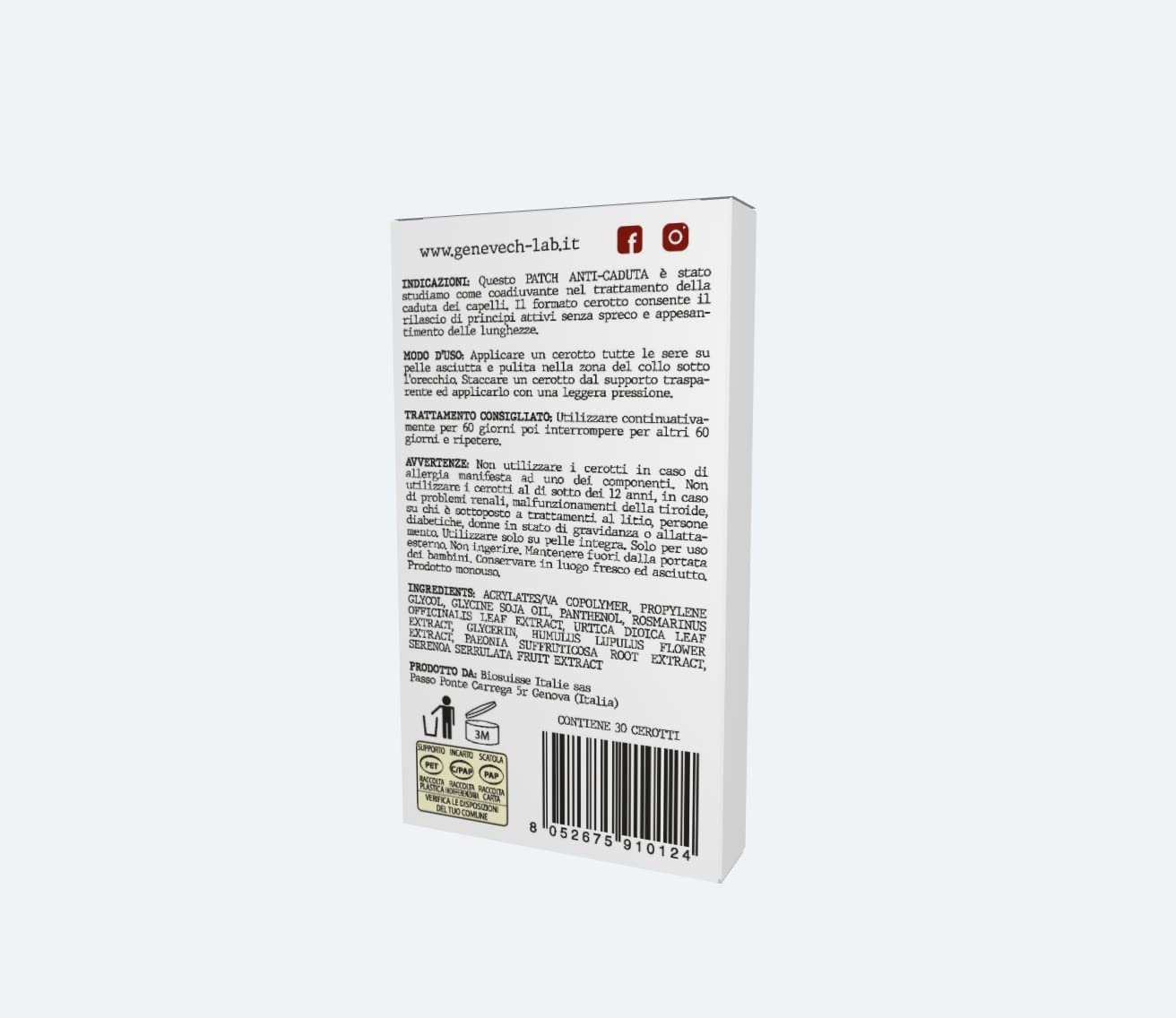 Cerotti Patch Stimolanti Anti-caduta | 30 cerotti