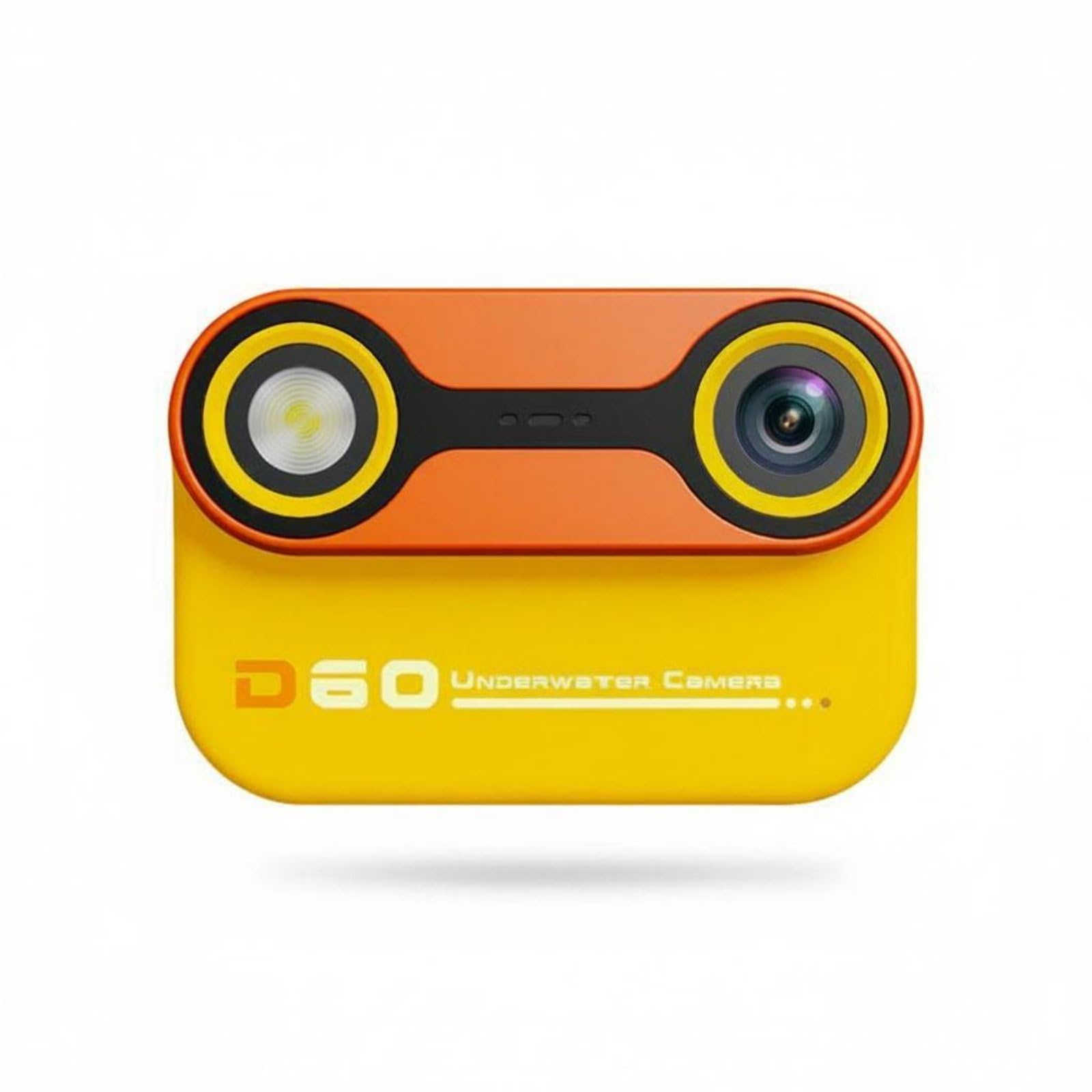 Appareil Photo Étanche Jouet Électronique Grossissement 10x pour Enfants, Piscine, Jaune