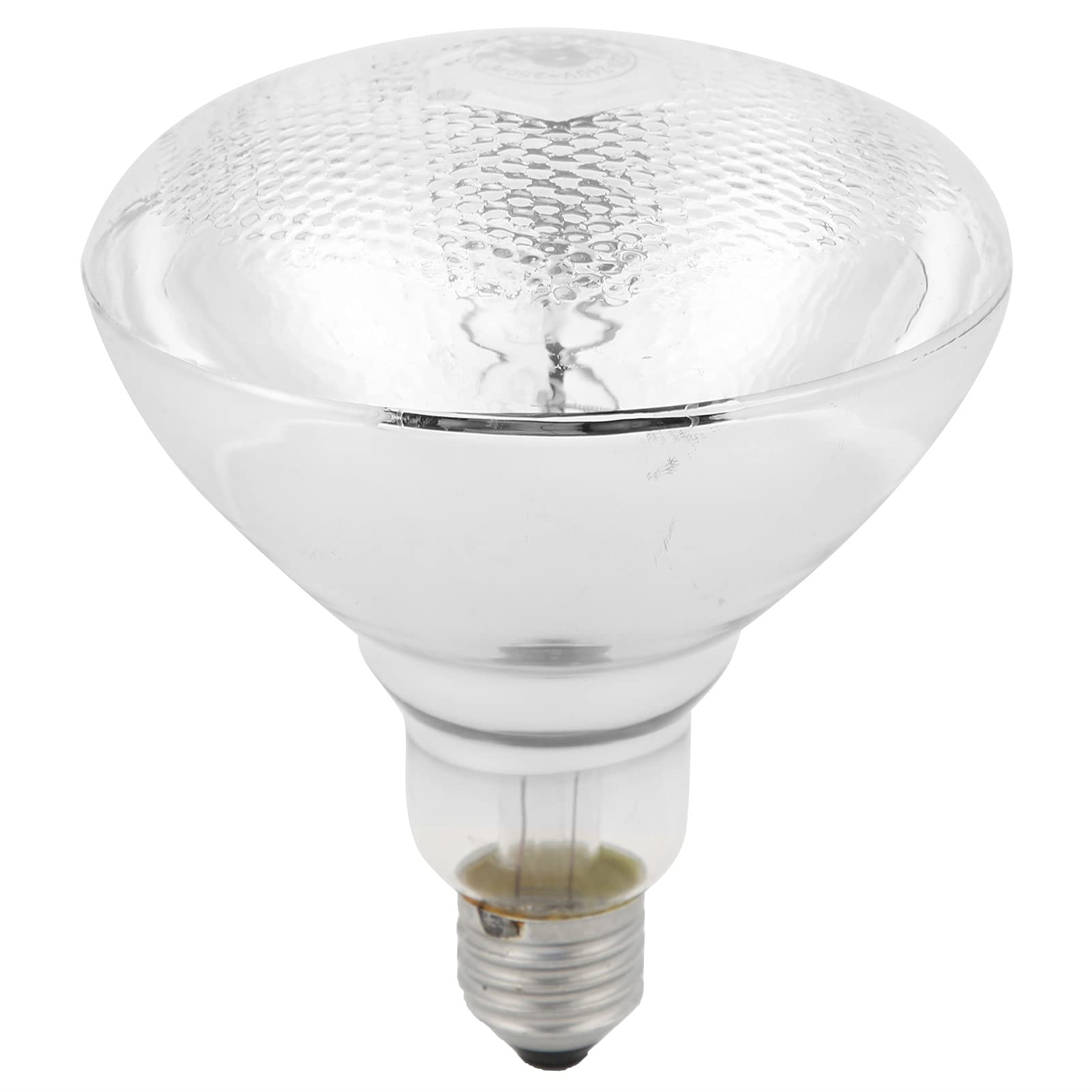 Akozon Lampada riscaldante per allevamento, lampada riscaldante per allevamento da 250 W Lampadina per isolamento a infrarossi a temperatura regolabile 220 V‑240 V (vaiolatura in vetro bianco AR38) An