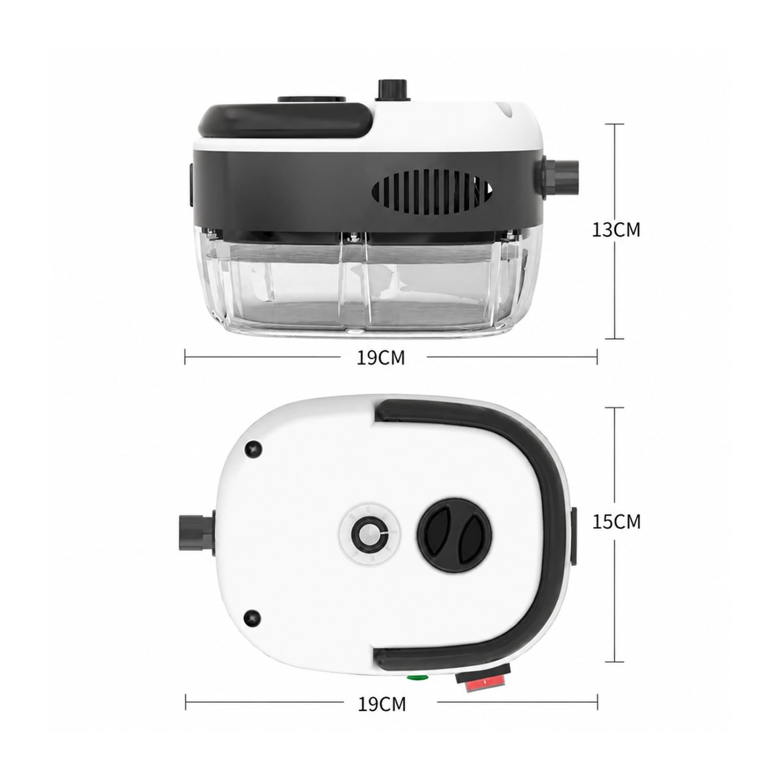 Środek do czyszczenia mopa parowego, 2500W odkurzacz parowy wysokotemperaturowa myjka strumieniowa okap do klimatyzatora kuchennego maszyna do czyszczenia samochodu sprzęt AGD(Red)