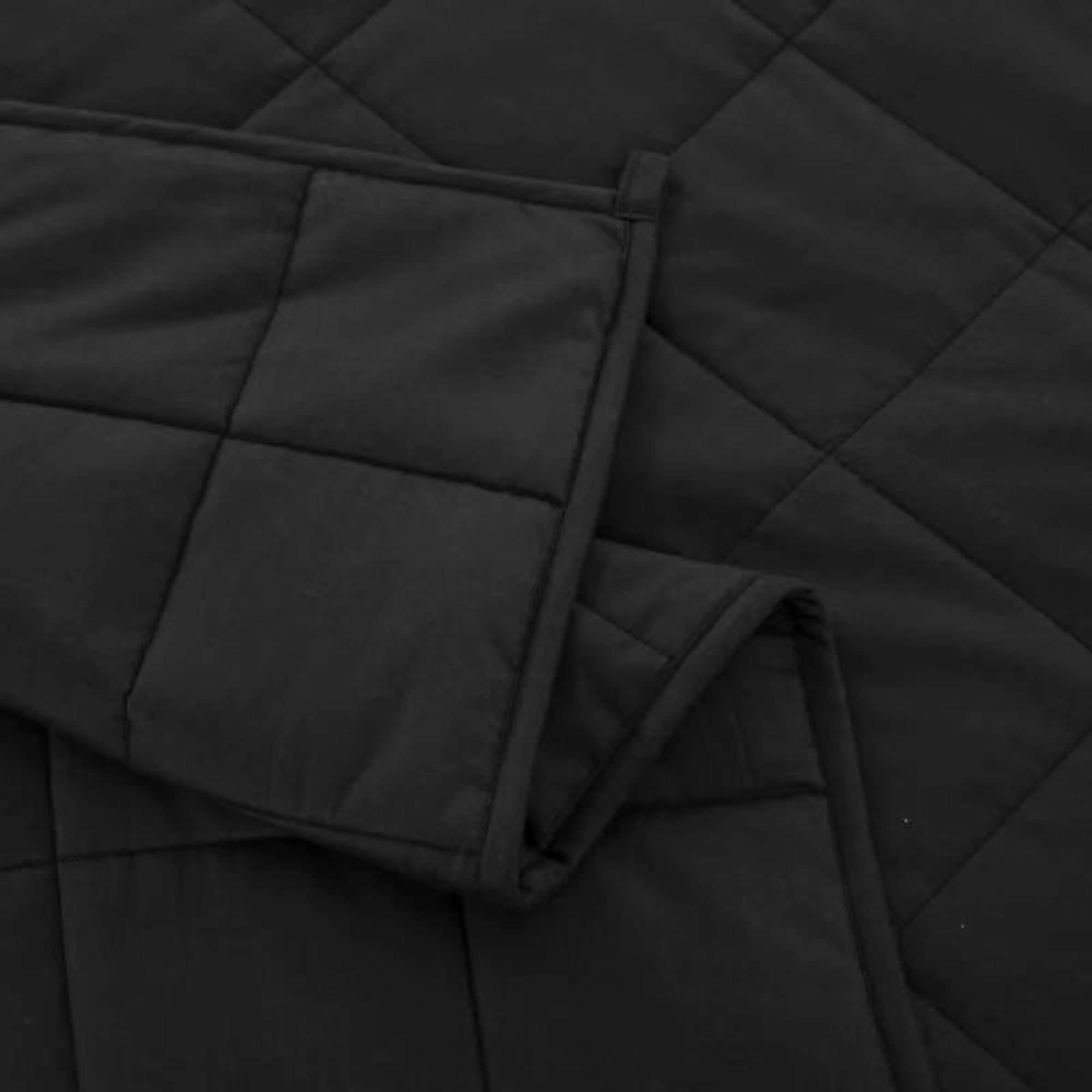 Vonia Corperta Ponderata 7 KG - Corperta Ponderata Rillassante e Lenitiva - Rilassante per il Sonne e Antistress - Nero
