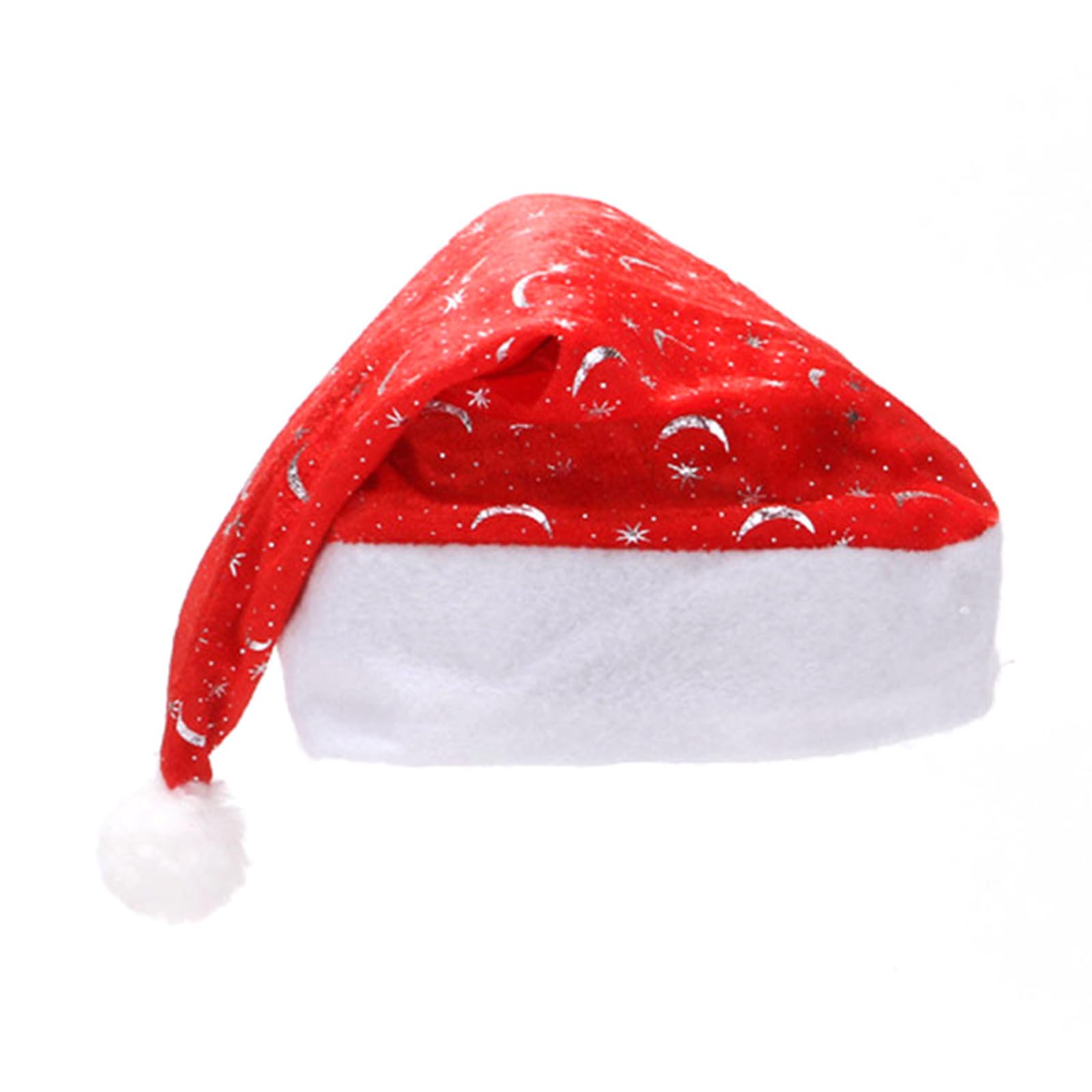 Kalttoy Christmas Hat for Adult Kids Thicken Warm Santa Christmas Hats Cap New Year Festival Party Decorations Cap Red Ornament for Women Costumes Party