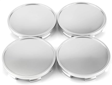 RTRHINOTUNING 4PCS 65mm Wheel Center Caps Compatible with 2001-2004 Mustang 2002-2004 Focus 2010-2014 F150 Rim, OD 2.56"/ 65 mm ID 2.32"/ 59 mm Rim Center Caps Silver