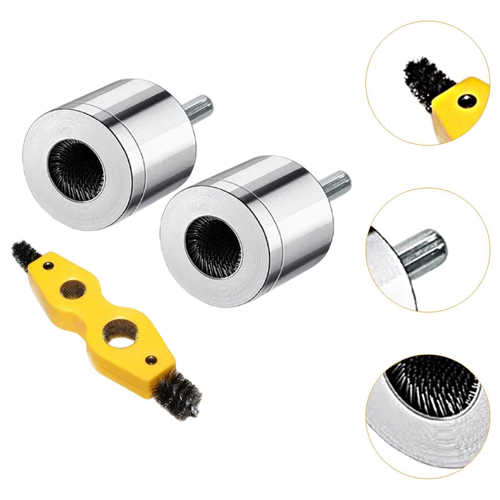 Juego de Cepillos Profesionales para Desbarbar Tuberías de Cobre, Adecuados para Equipos Automotrices E Industriales, Así Como para Tuberías, Conjunto de 1.5 Cm