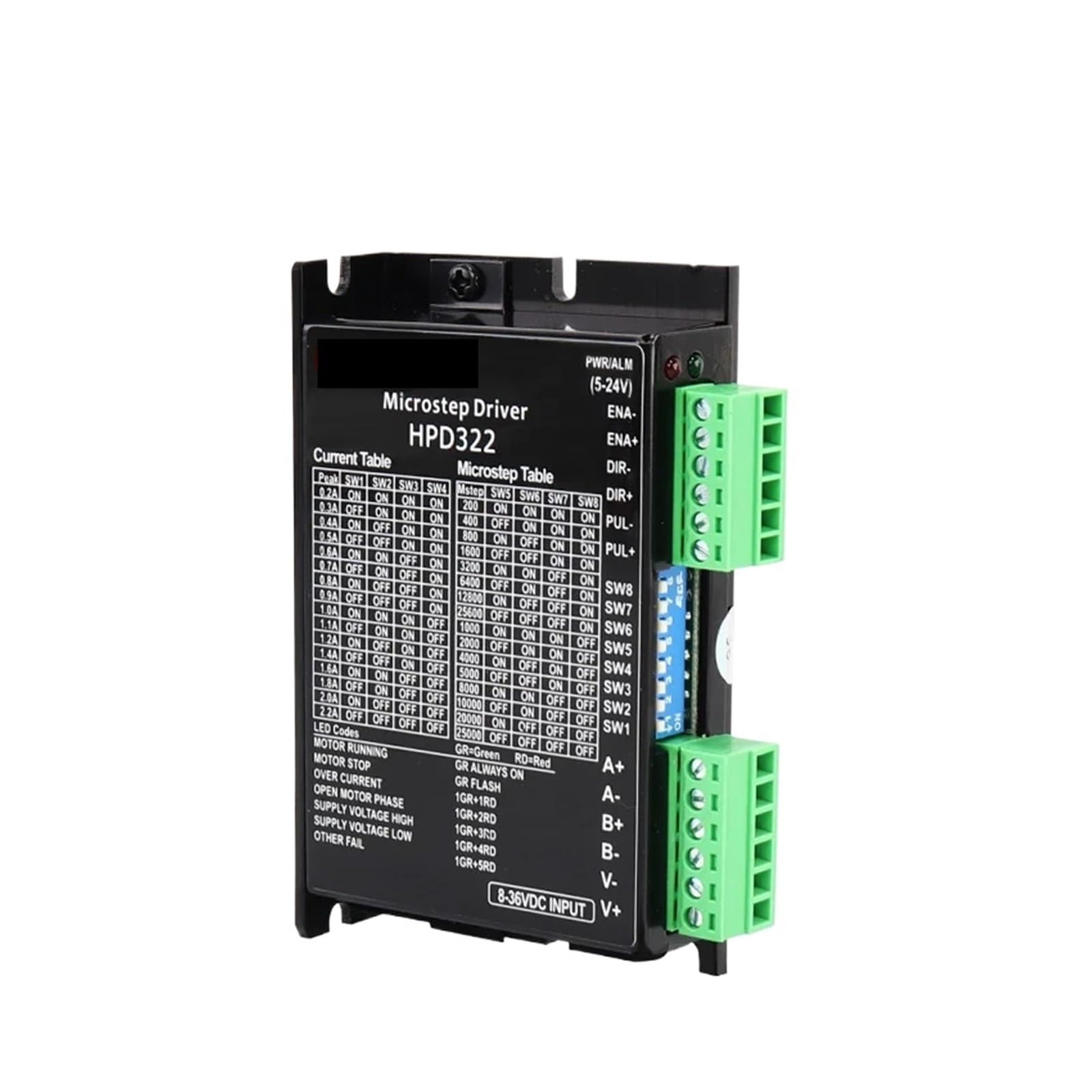 2RD58I8PM Servo Motor HPD322 Controller Driver 8-36VDC Step servo