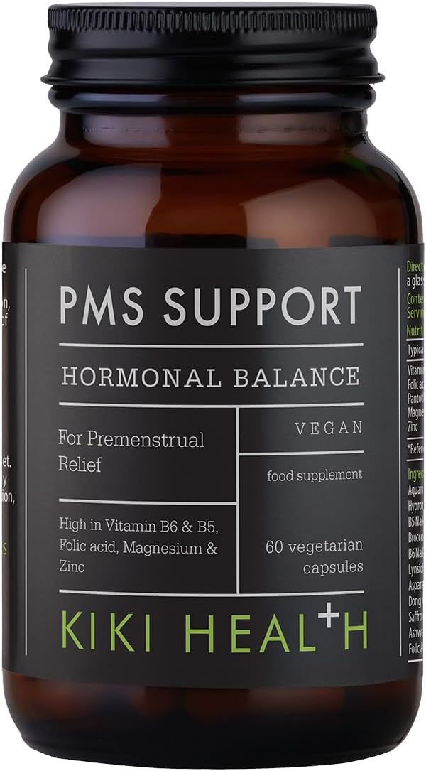 PMS Support Monthly Hormone Balance for Women – Magnesium, B Vitamins, Botanicals & Adaptogens for Energy, Mood, Period Cramps & Clarity – Natural PMS Relief Supplement for Women, 60 Count