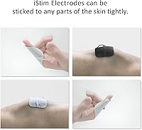 Vista 5 de iStim Super Soft 2"x2" TENS Unit Electrodes for TENS Massage EMS Unit/Muscle Stimulator - 100% Japanese Gel - 16 Pieces Reusable Electrode Pads