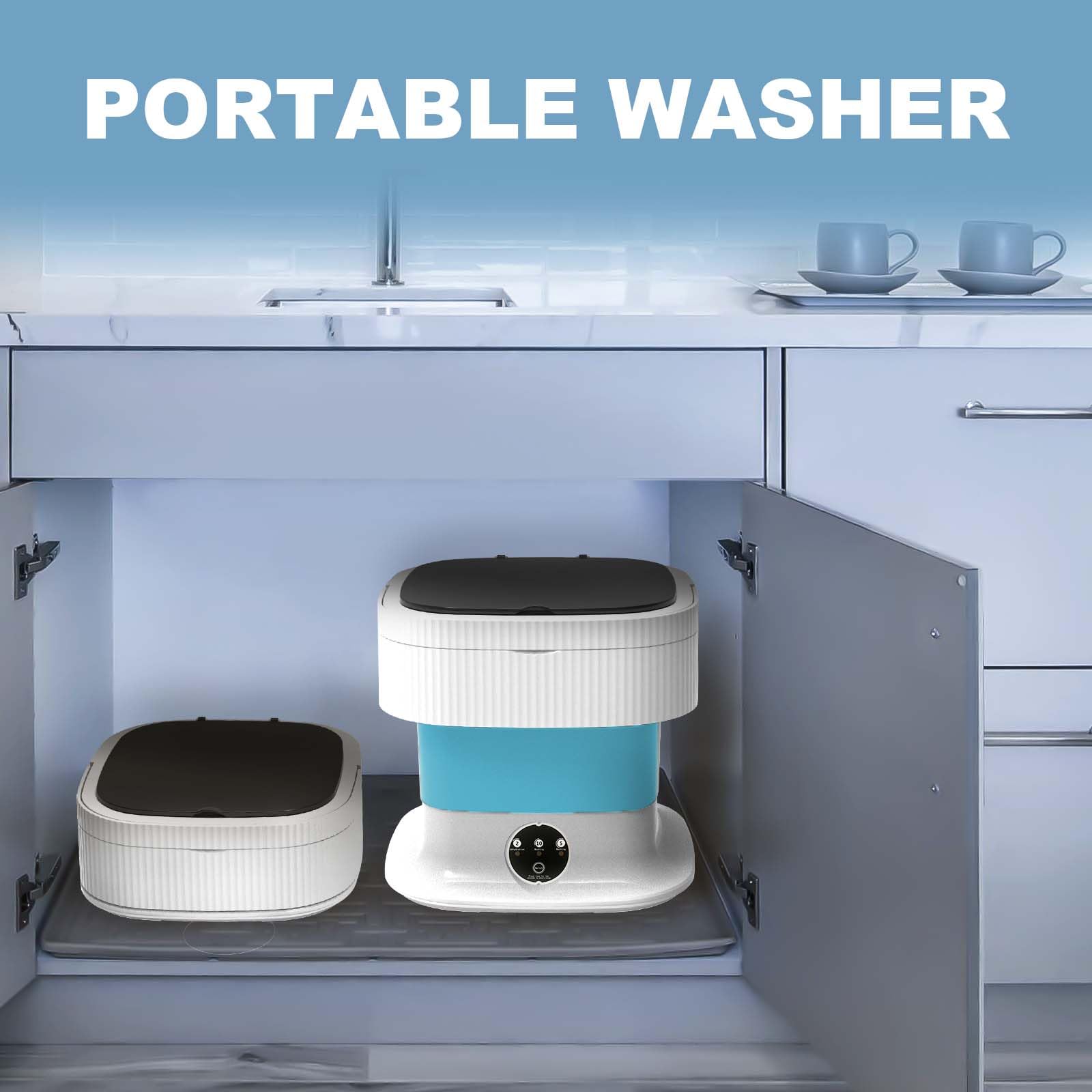 Portable Washing Machine, 14L in Small Washing Machine Portable  Washewith Deep Cleaning of Underwear, Baby Clothes, Socks, Lavadora Portatil