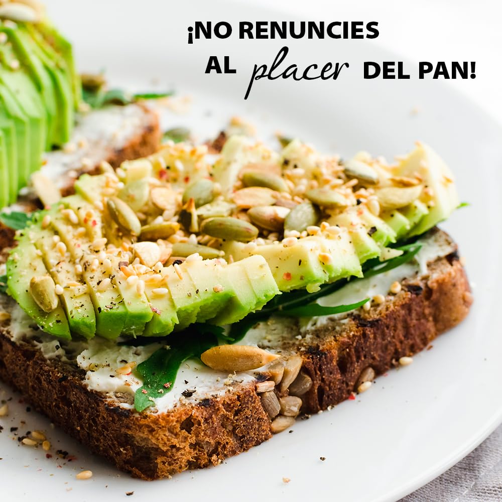 DRASANVI Pan Proteico Bajo en Carbohidratos 27% Proteínas Alto Contenido en Fibra Bajo en Azúcares y Calorías 365 gr