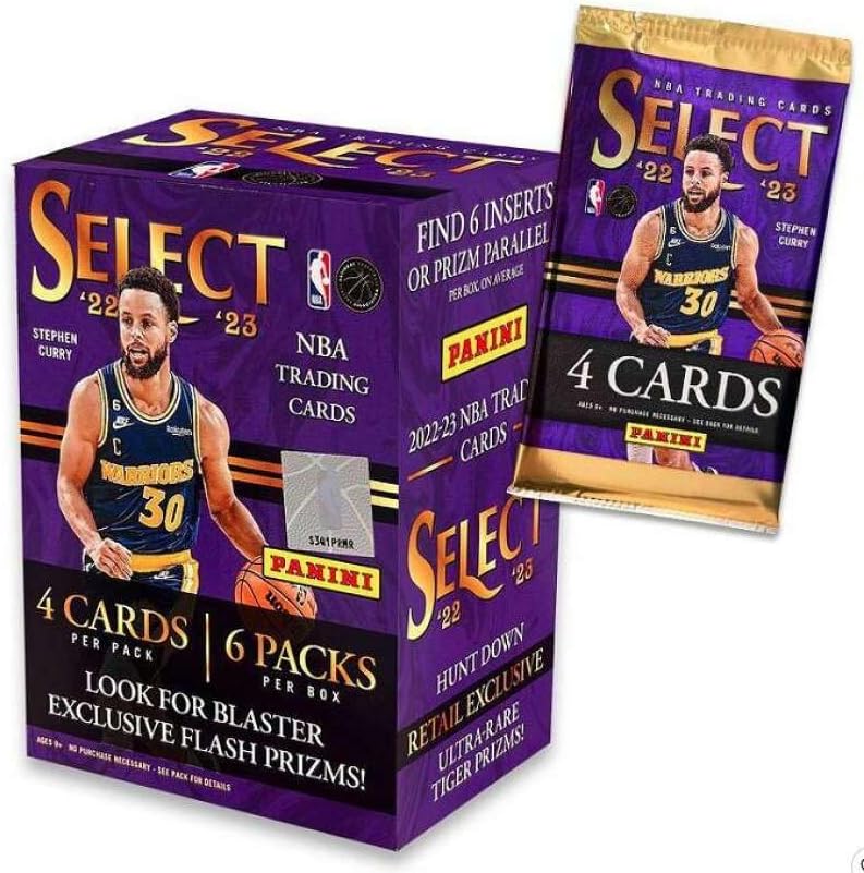2022-23 Panini Select NBA Basketball Blaster box - 24 Cards Per Box (6 Packs Per Box4 Cards Per Pack) - Look for rookies of Paolo Banchero Walker