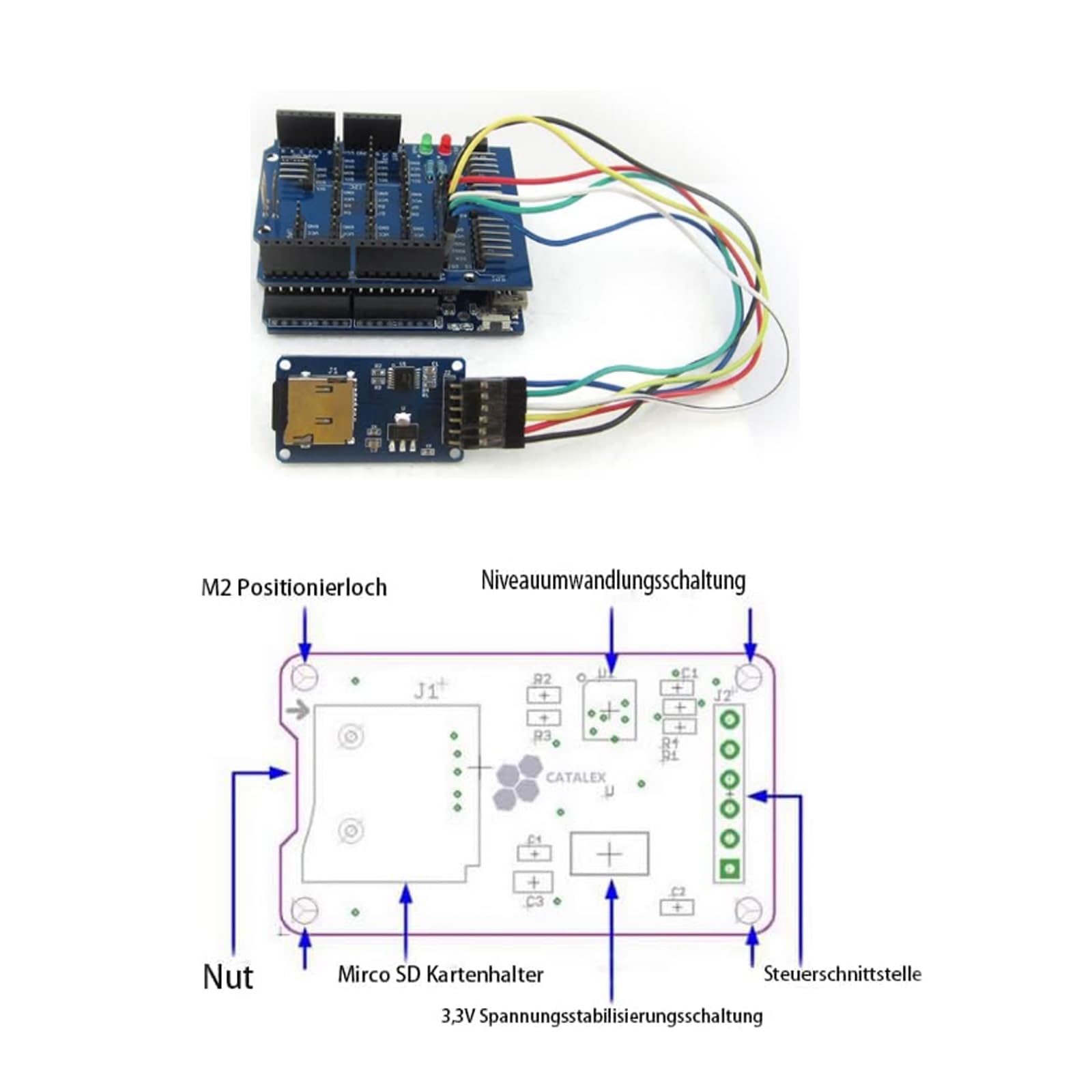 5 sztuk SPI Reader Micro Memory SD TF | Karta pamięci, moduł Shield, kompatybilny z Arduino