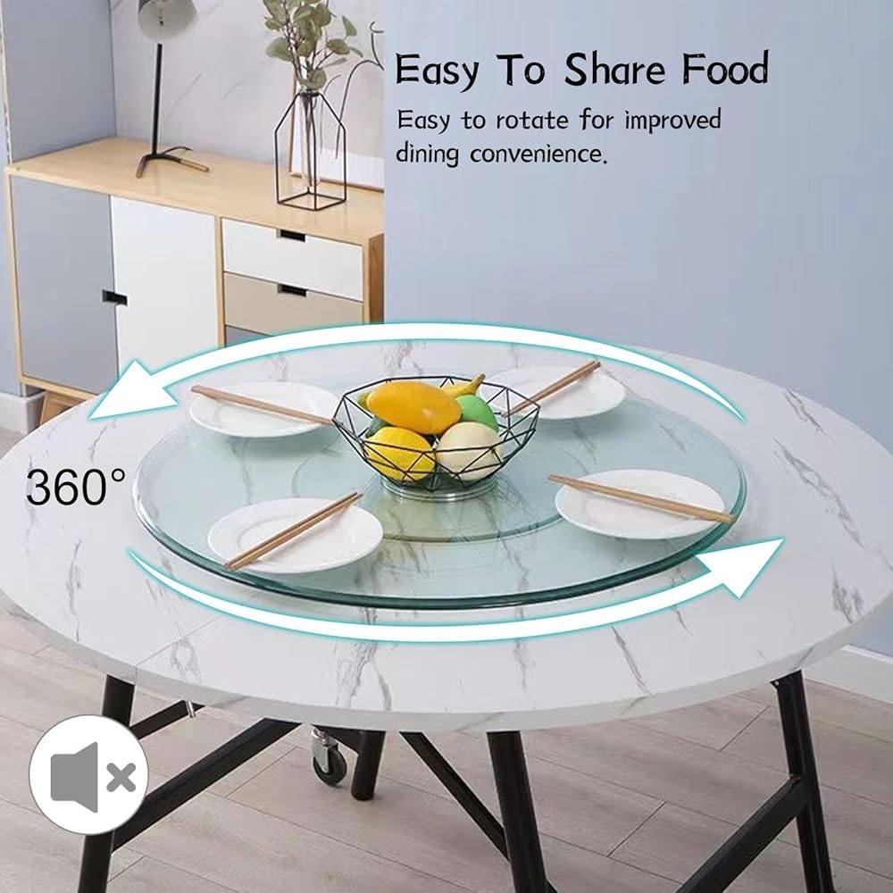 C s Lazy Susan Drehteller für Esstisch und Partys, 68,6 cm drehbares Tablett, Lar-Größe, leiser und glatter Drehung, perfekt für Bankette und Unterhaltung