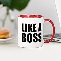 Vista 95 de CafePress Number 1 Boss Mugs 11 oz (325 ml) Ceramic Coffee Mug