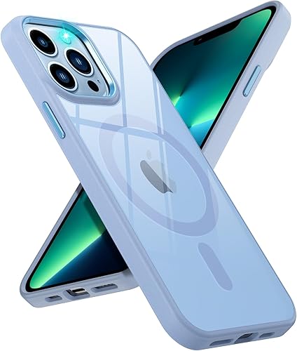 Miniatura 29 de Funda para iPhone 13 Pro Max compatible con MagSafe, funda magnética transparente para iPhone 13 Pro Max con funda protectora delgada a prueba