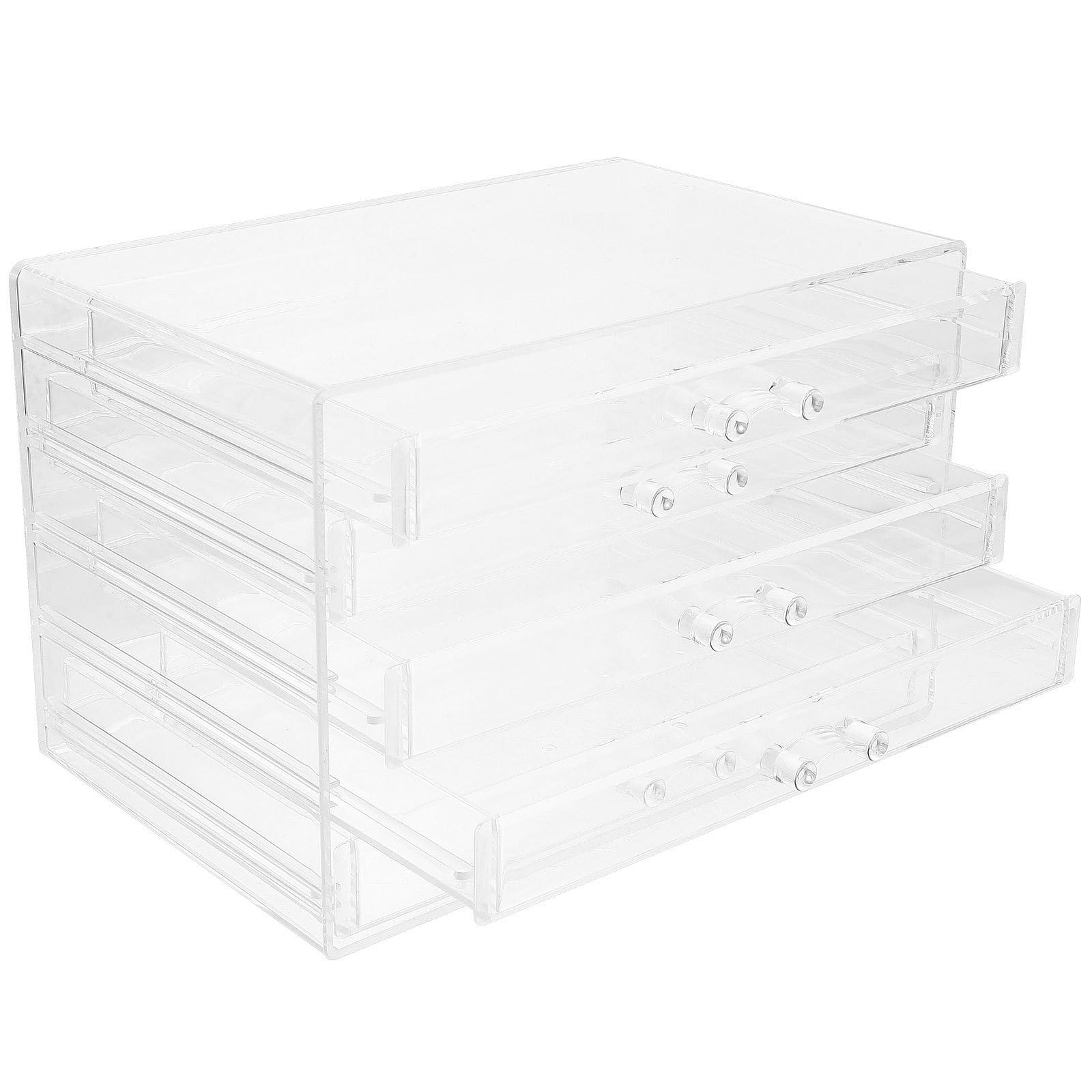 Organizador de Joyas Acrílico para Maquillaje Accesorios Lipsticks Pinceles y Bisutería para Escritorio Tocador o Baño