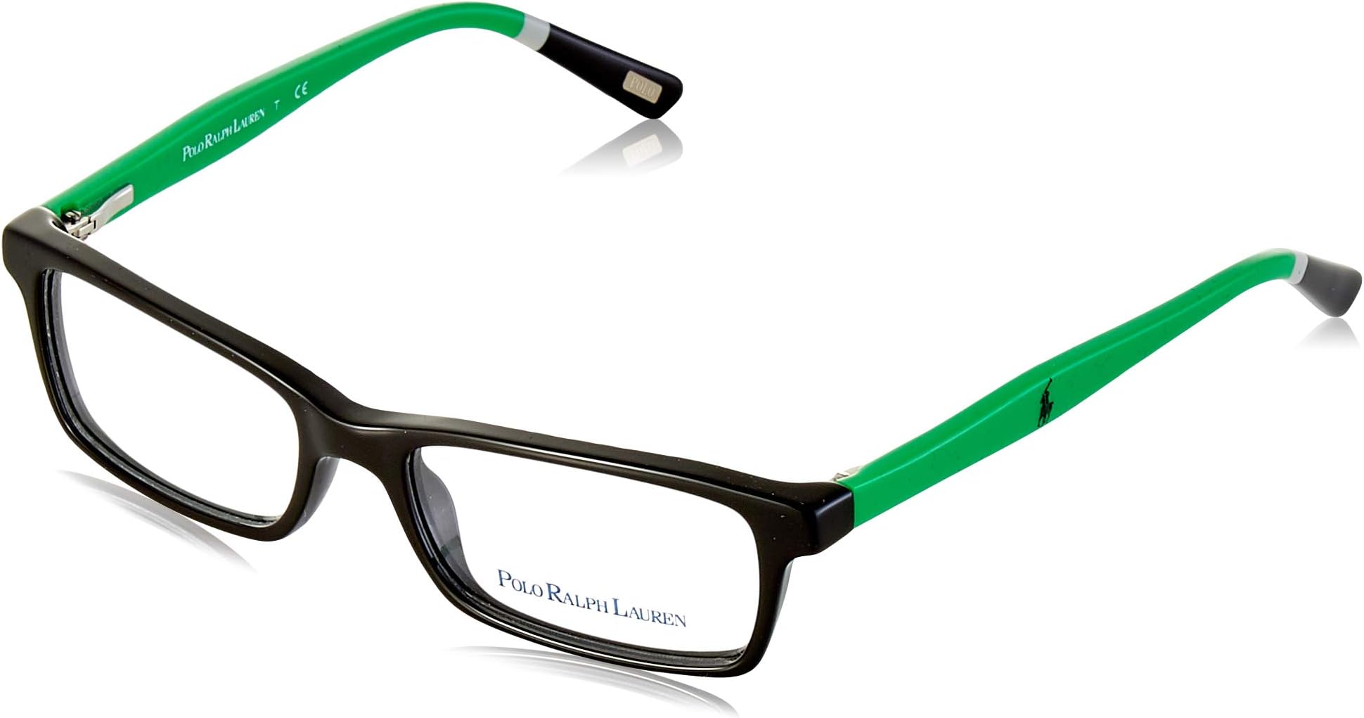 POLOPP8523 Eyeglass Frames 1312-47 - Black/Green Black
