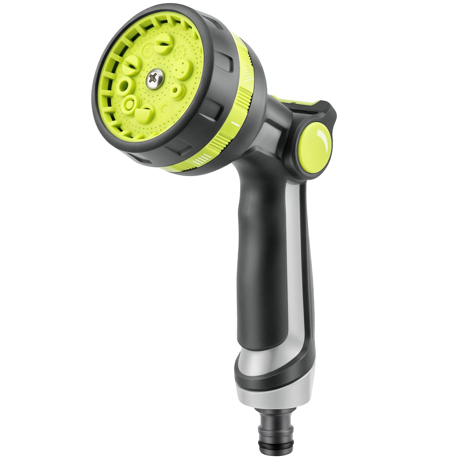 Bietor Garden Hose Nozzle, 10 Adjustable Watering Patterns, High Pressure Water Hose Spray Gun with Anti-Slip Grip, Heavy Duty Sprayer for Plant Watering, Car Washing, Pet Showering