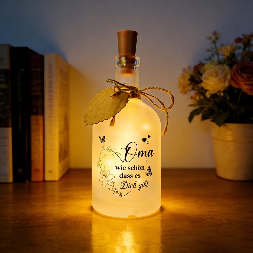 HuaMuDM Geschenke zum Geburtstag Mädchen Junge,LED Flaschenlicht Geldgeschenke Geburtstag