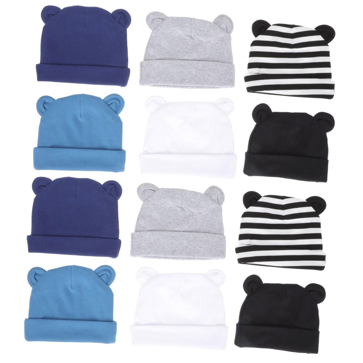 VALICLUD Gorro Fetal Infantil Gorros Navideños Sombreros Navideños Gorros De Recién Nacido con Orejas Bebe 0-6 Meses Sombrero Turbante Sombreros Recién Nacidos