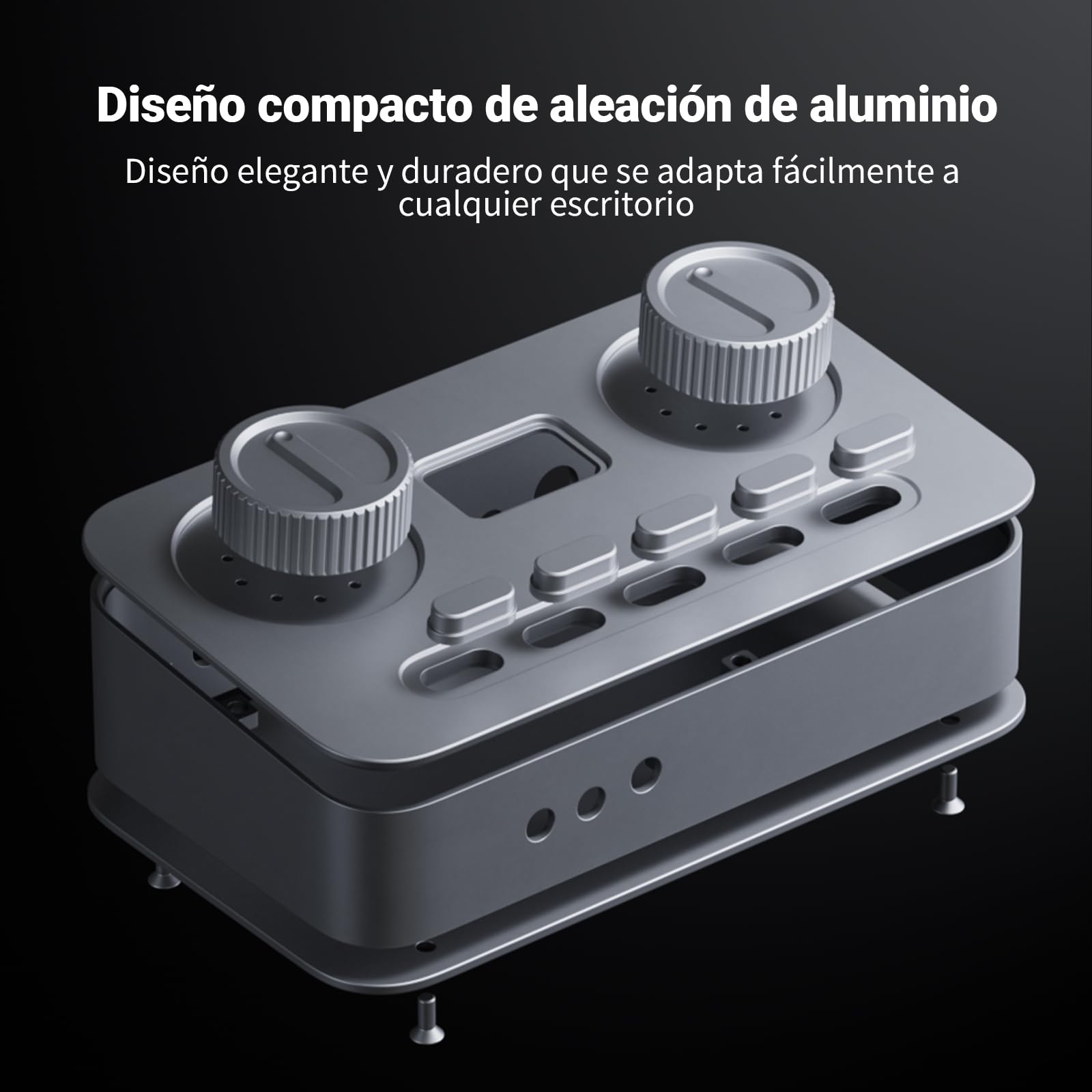 Fosi Audio K7 DAC Amplificador de Auriculares, Convertidor de Audio Digital a Analógico USB C de Escritorio para Espacio de Trabajo y Juegos PC PS5, OPT/COA/Bluetooth aptX HD LL/Entrada (Negro)