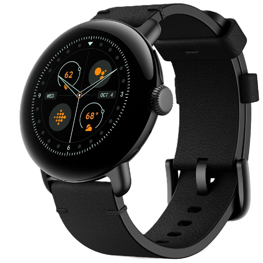 Pixel Watch 41mm Smartwatch with WiFi, GPS, BT and Heart Rate Monitor in Bulk Packaging (Charcoal)
