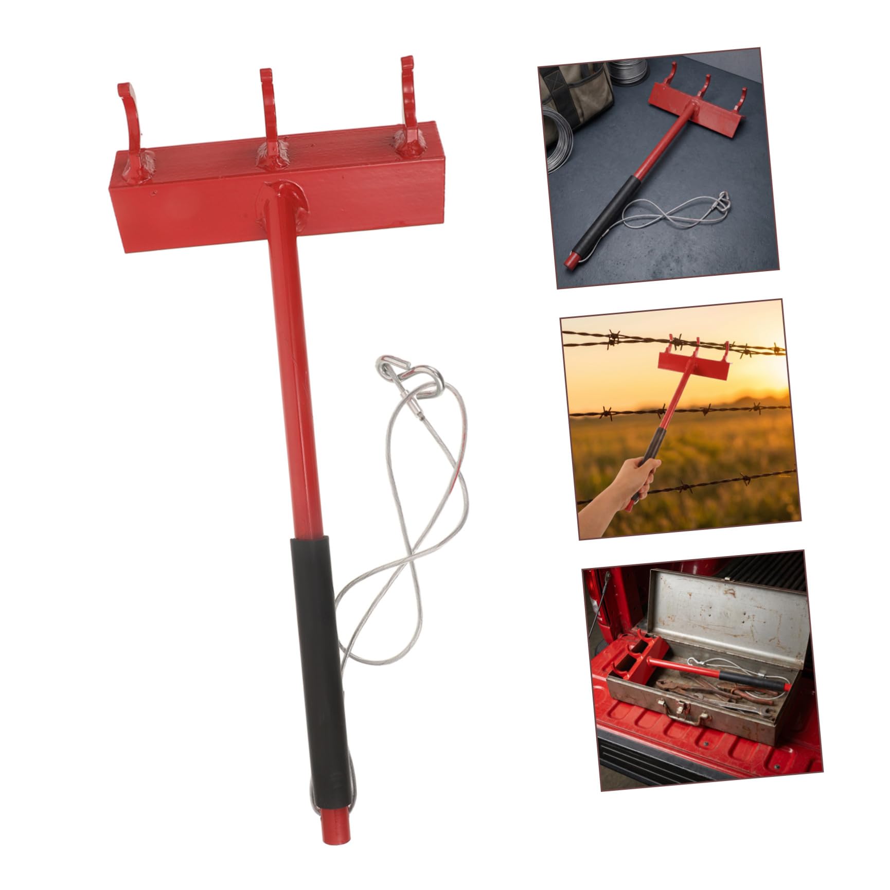 iplusmile Tenditore per Rete a Catena in Acciaio Inossidabile con Ganci da 28" e Capacità di Trazione 300 Lbs, Regolazione Tensione Liscia per Manutenzione e Ristrutturazione Recinzioni