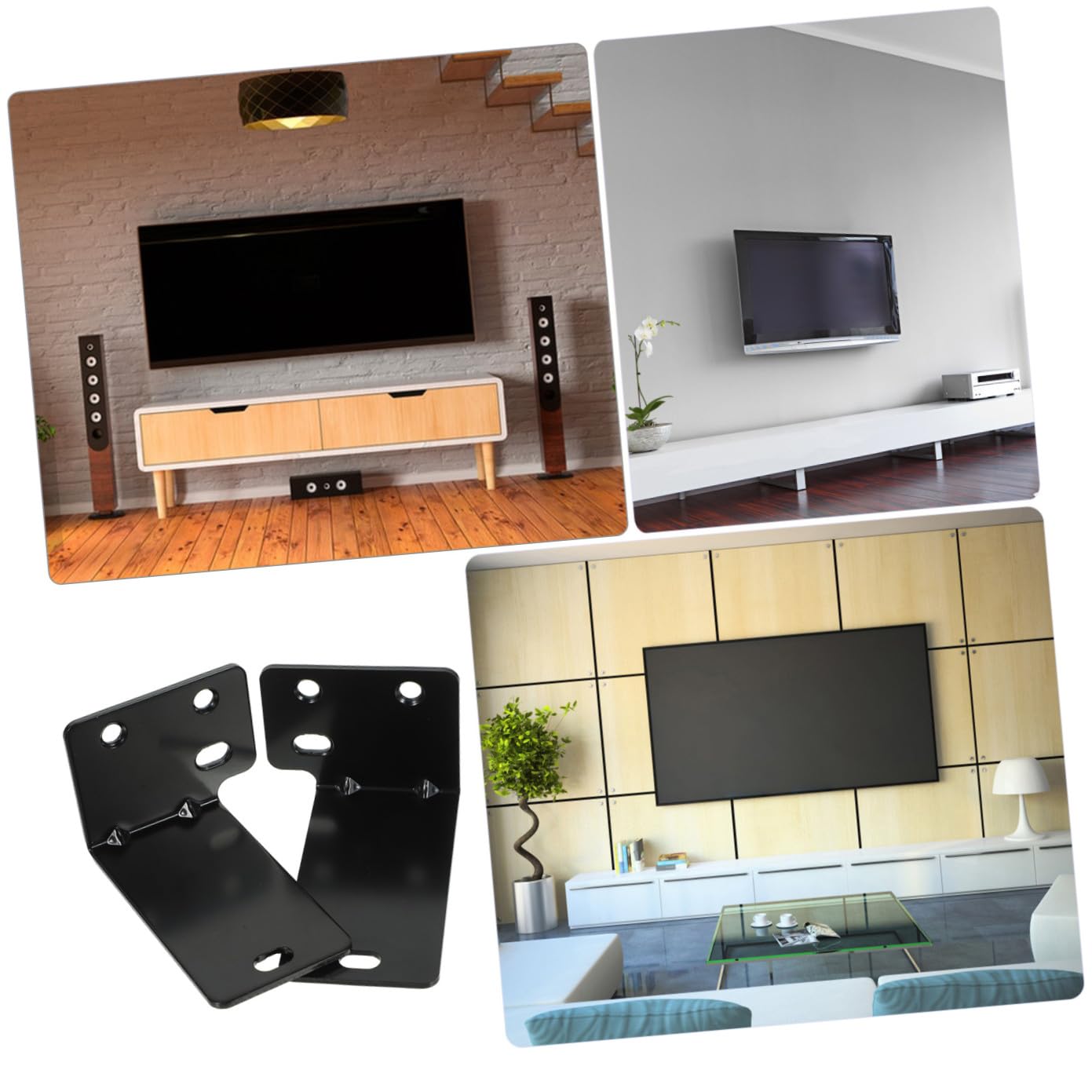 Didiseaon Supporto in Parete Staffa Metallo per Nero Soundbar