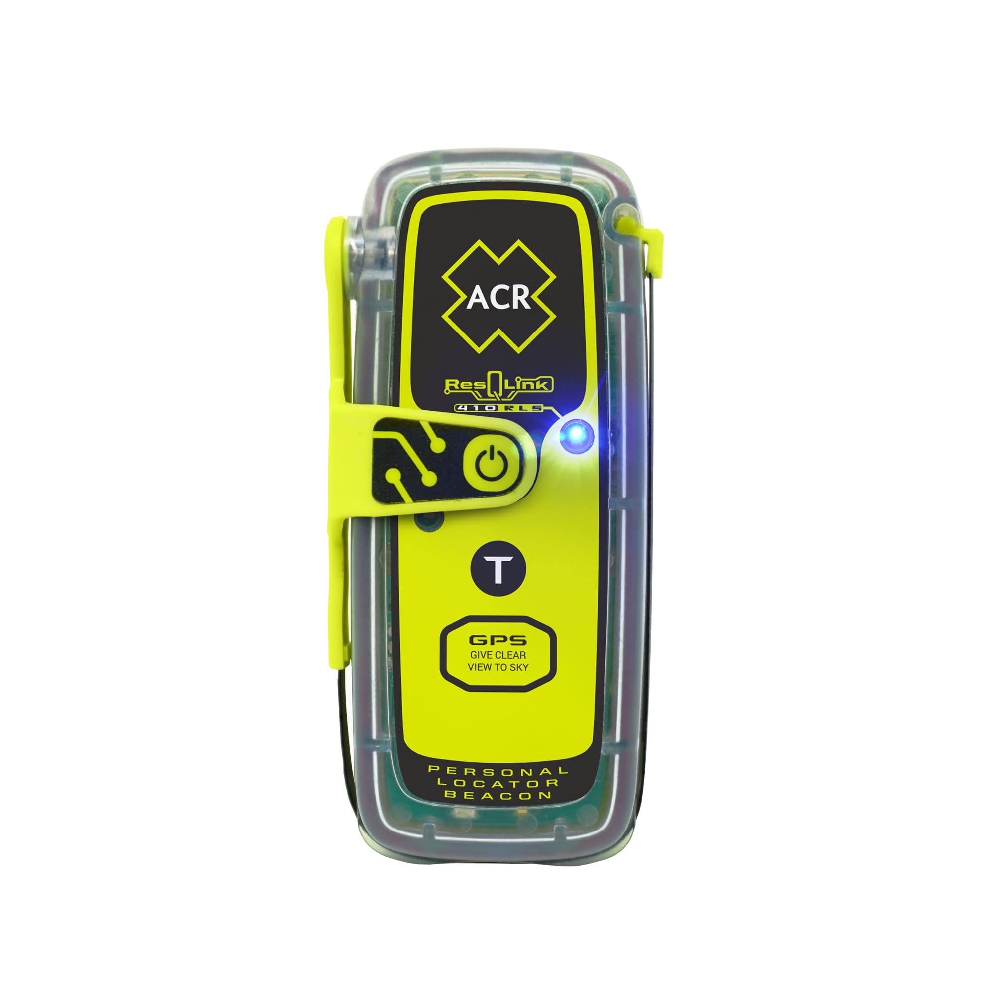 ACR ResQLink 410 RLS PLB Notfunkbake: ABO-frei, Globales GPS & Galileo – Schwimmfähig mit 5 Jahren Batterielaufzeit – SOS-Notrufsender für Marine & Outdoor – Rückbestätigungs-Funktion (RLS)