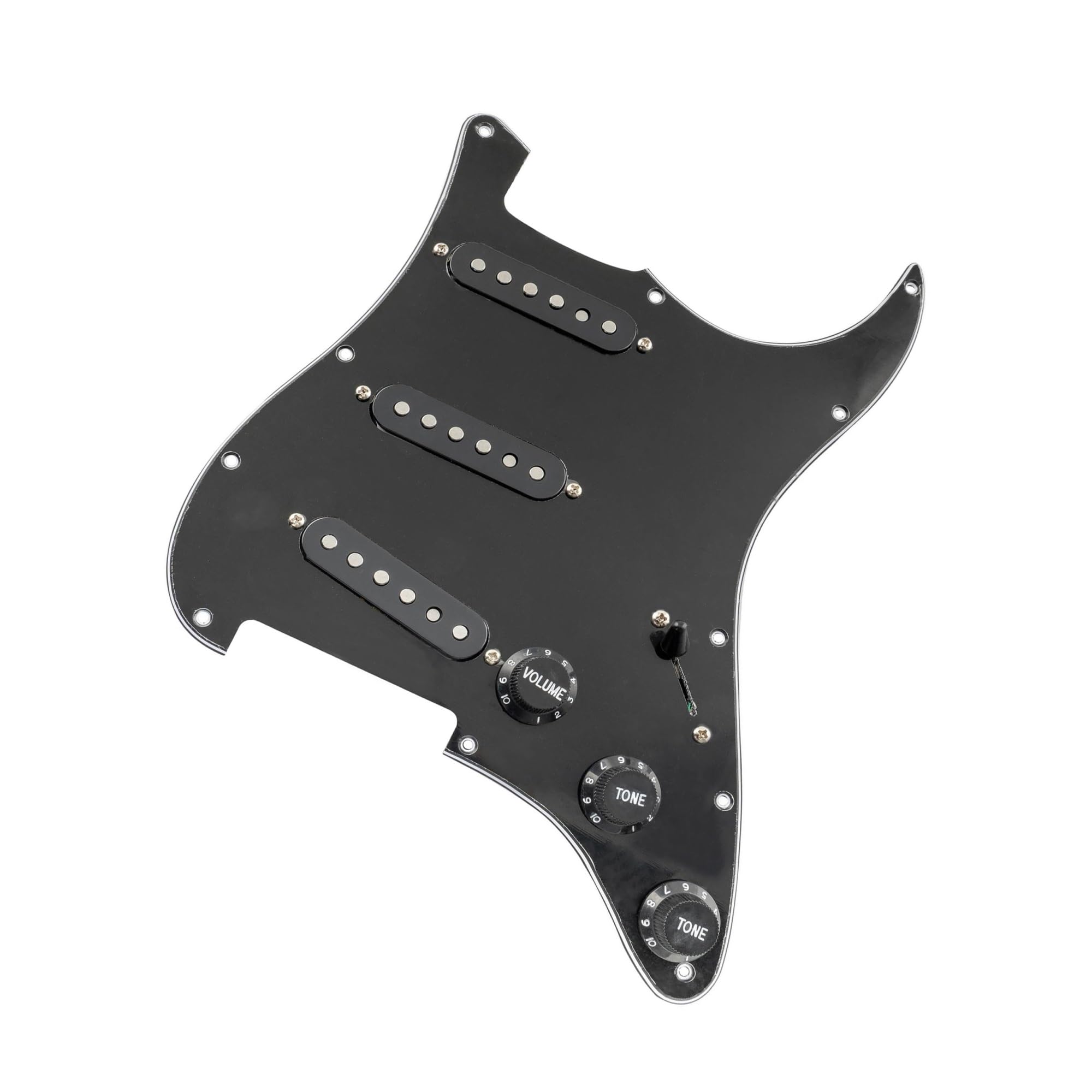 Profesjonalne Akcesoria Elektryczna Gitara Basowa Z Przeplotem Alnico 5 SSS | Odbiór Pickguarda(3ply Bk)