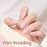 GAOY Jelly Nude Gel Nail Polish, 16ml Sheer Pink Translucent Gel Polish, UV Light Cure for Nail Art DIY, 1710 Pink Wedding