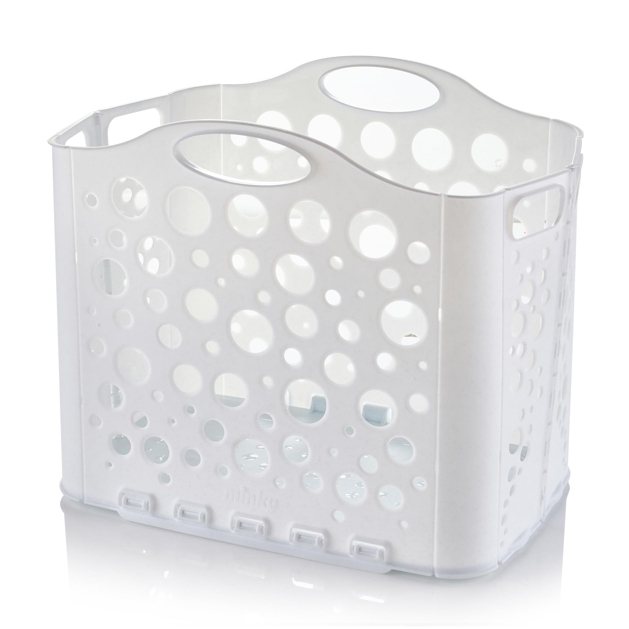 Minky Straight Stack Folding Laundry Basket