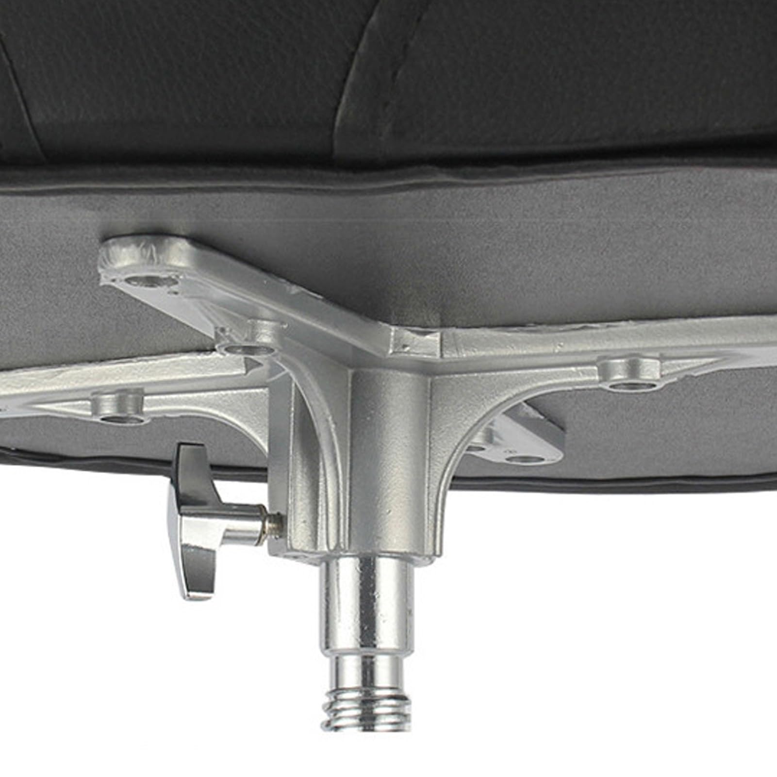 Wisecoco Tabouret De Tambour, Trône De Tambour De Support Universel en Alliage D'Aluminium Rembourré en Éponge à Hauteur Réglable pour Batteur(Noir)