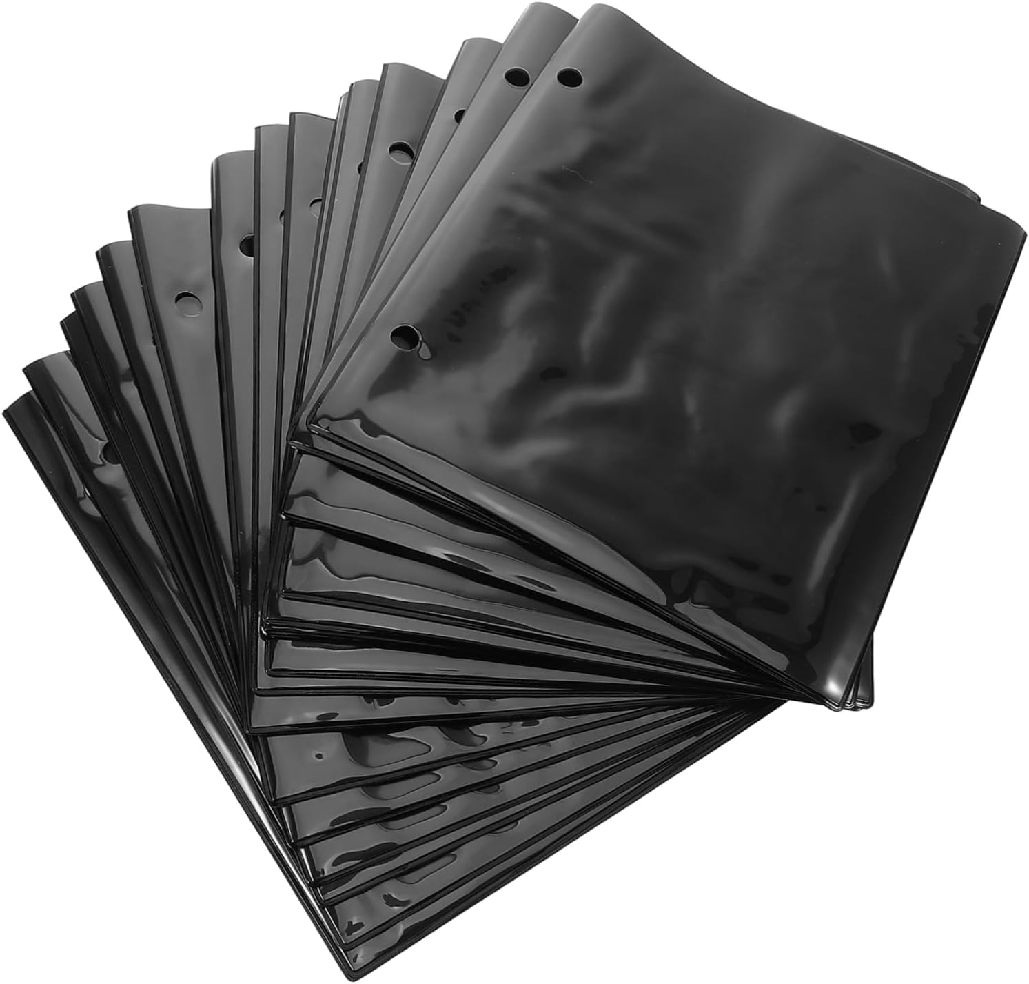 Yardwe 20pcs PVC Folder for Sheet Music Music Binder Pages for Flute Guitar Piano Detachable Insert for Home Office and School Use