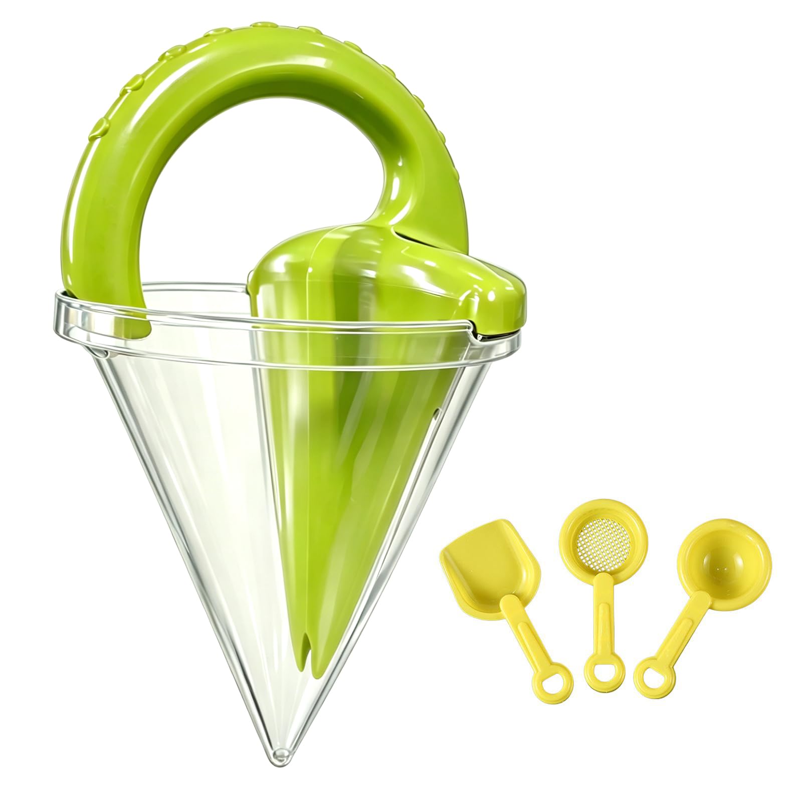 vrfvsdasAAS Beach toys, Beach Spilling Sand Funnel, and Water Mixing Dripper Writing Toy(Gn+y)