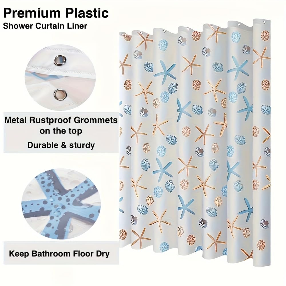 1 Rideau de Douche en Polyester imprimé Magnolia Blanc, Convient pour la Maison, l'hôtel, Les douches publiques, Rideaux Couvrant l'intimité (300x200cm/118x79in(LxH))