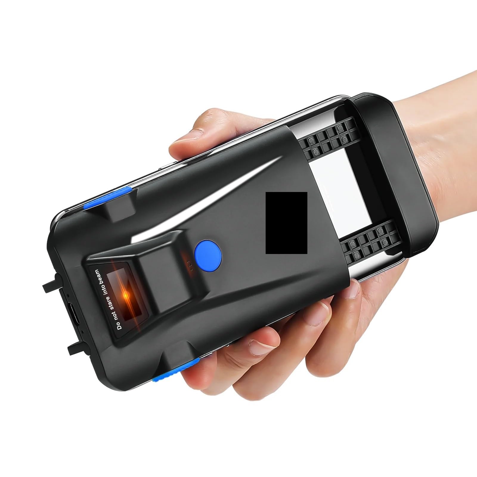 CVFRDD 2D Phone Back Clip Barcode Scanner Portable Barcode Reader Data Matrix Code 1D 2D QR Scanner2D Phone Back Clip Barcode Scanner Portable Barcode Reader Data Matrix Code 1D 2D QR Scanner
