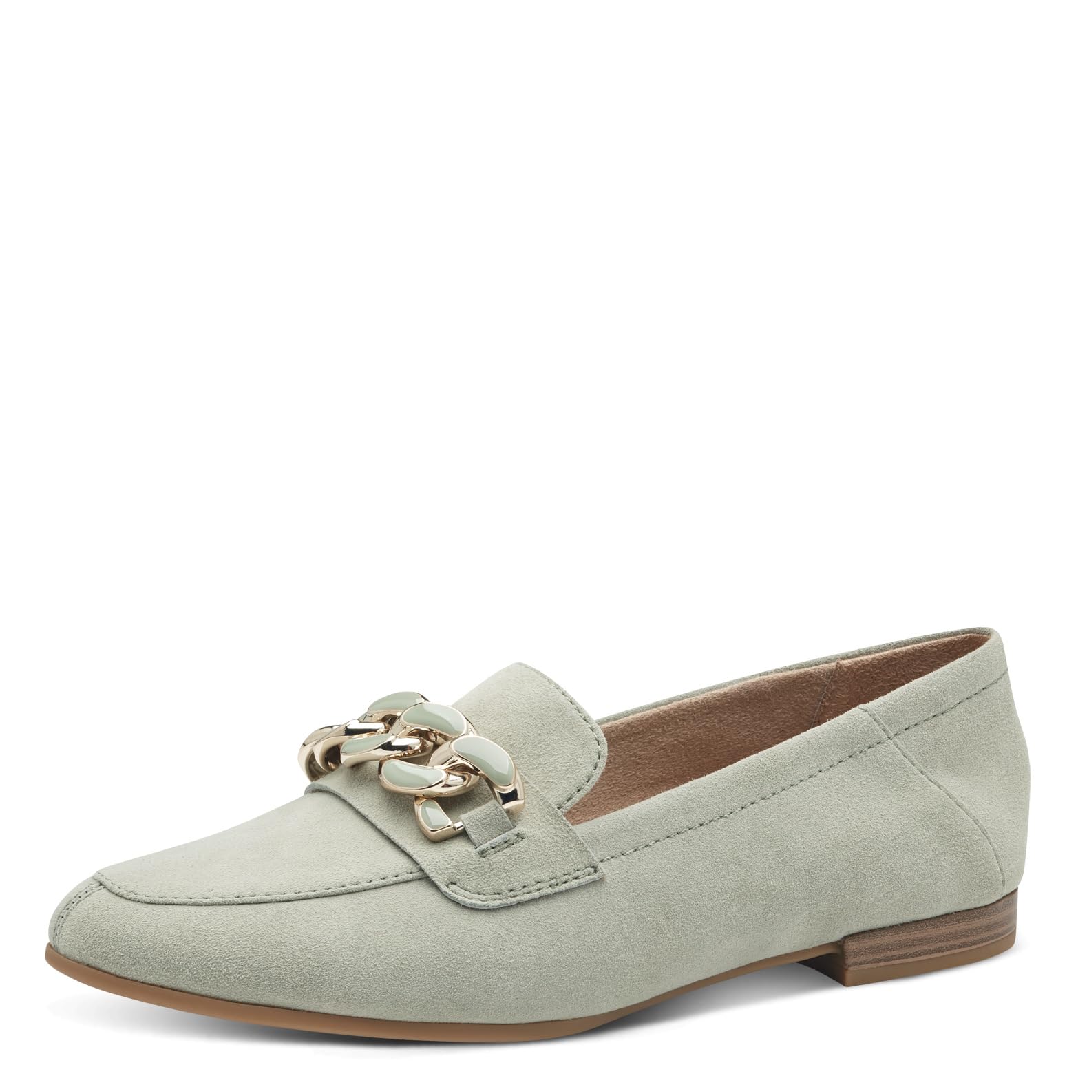 s.Oliver Women Damen Slipper 5-24206-42 Loafer, Sage, 6 UK