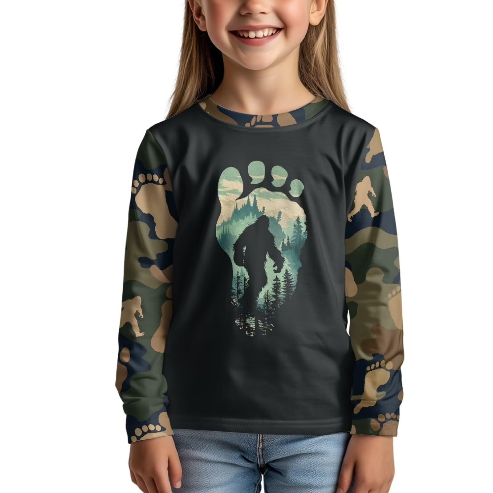 Uourmeti Girls Graphic Tees Long Sleeve T Shirts for Teens