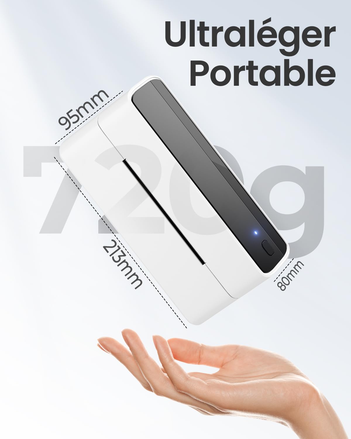 Phomemo PM241BT Stampante Termica, Stampante Etichette Adesive Bluetooth 4x6 (10x15cm), Stampante Etichette Spedizione Compatibile con Amazon, eBay, Shopify, DHL, UPS, Supporta PC/Mac/Smartphone