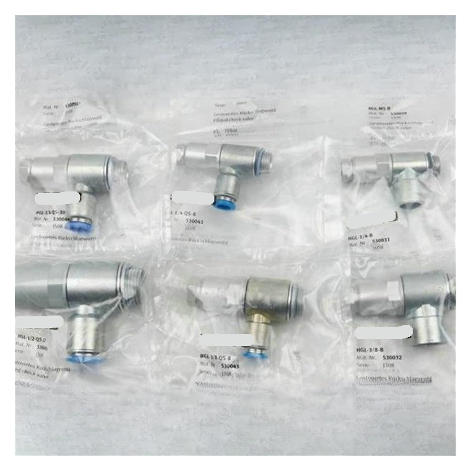 SJJBVPYX 1PCS Check Valve HGLM51/81/43/81/2QS4681012B(HGL-3 8-QS-8 530043)