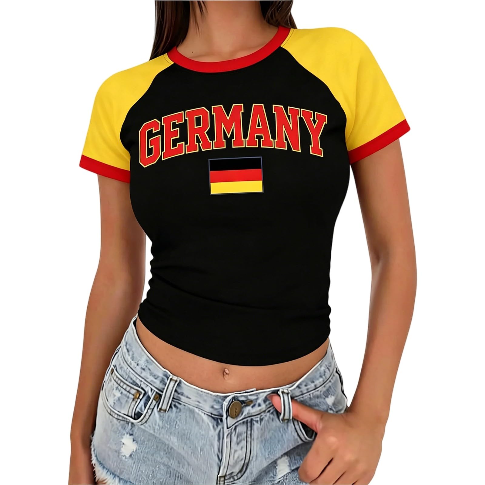 England Football Shirt For Women Uk Fashion Printed 2026 World Cup Jersey Soft Lightweight Tshirt Crew Neck Short Sleeve Summer Tops Loose Breathable Training Top Classic Ladies Soccer Clothes Tops
